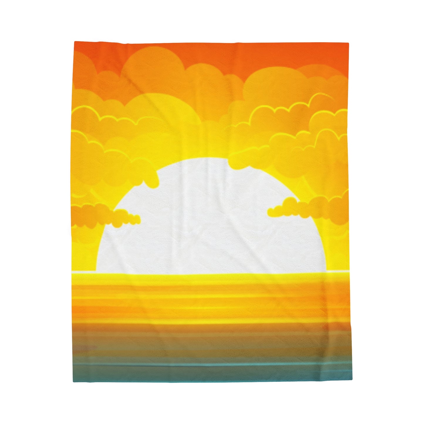 Rise & Shine Sunrise Velveteen Plush Blanket