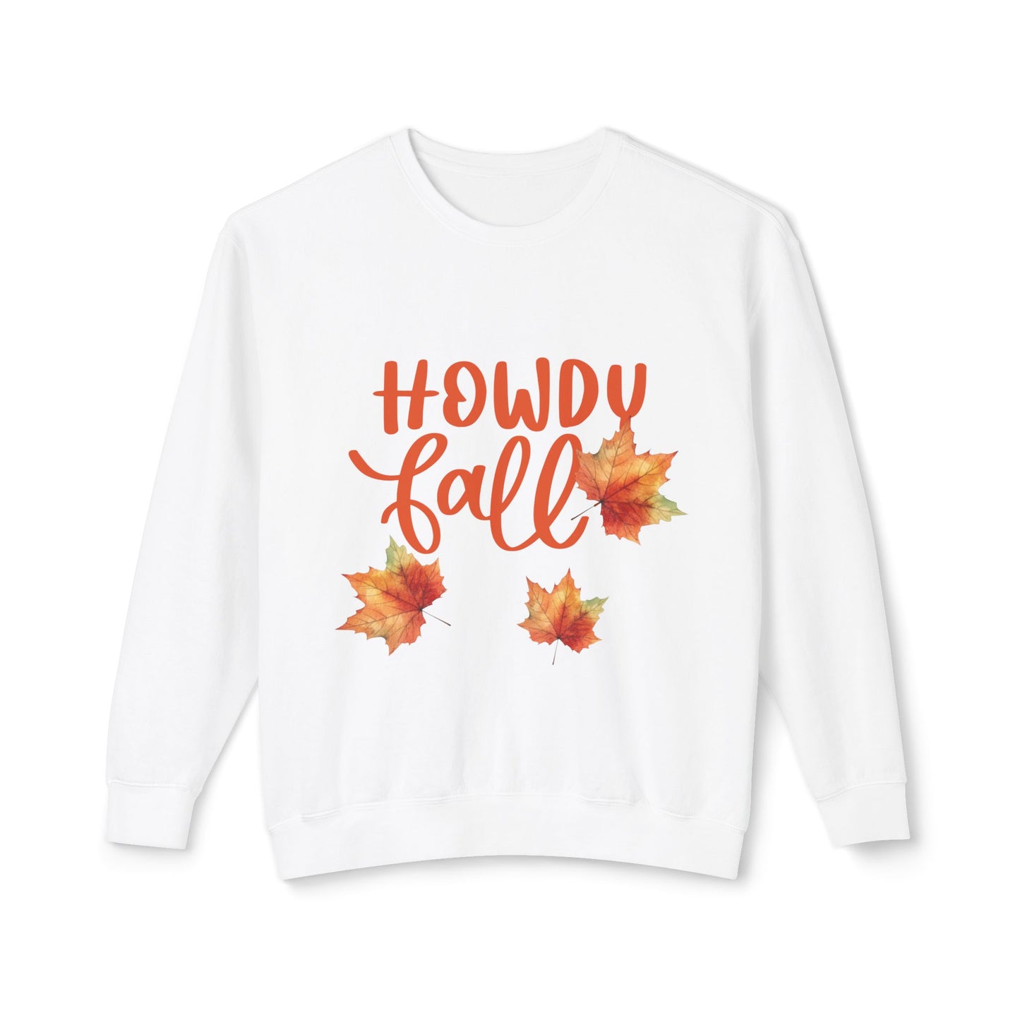 Howdy Fall Unisex Lightweight Crewneck Sweatshirt