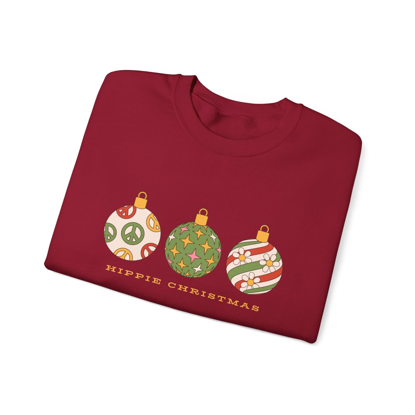 Hippie Christmas Unisex Heavy Blend™ Crewneck Sweatshirt