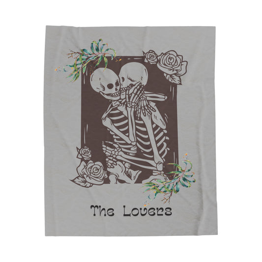 The Lovers Velveteen Plush Blanket