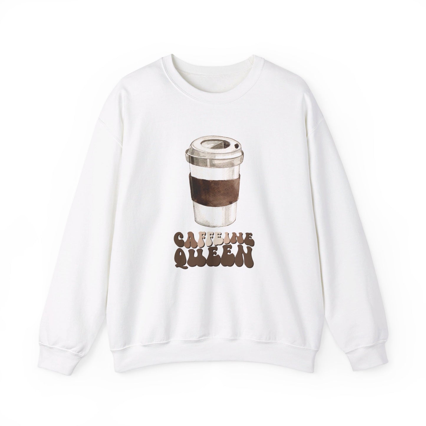 Caffeine Queen Unisex Heavy Blend™ Crewneck Sweatshirt