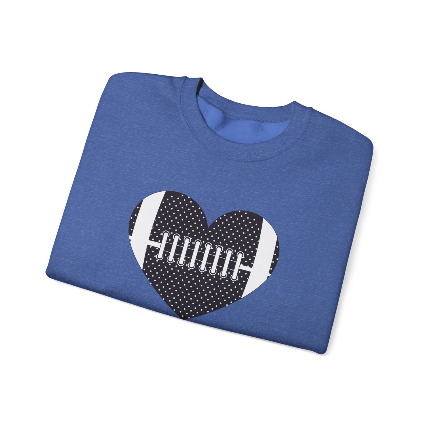 Football Heart Unisex Heavy Blend™ Crewneck Sweatshirt