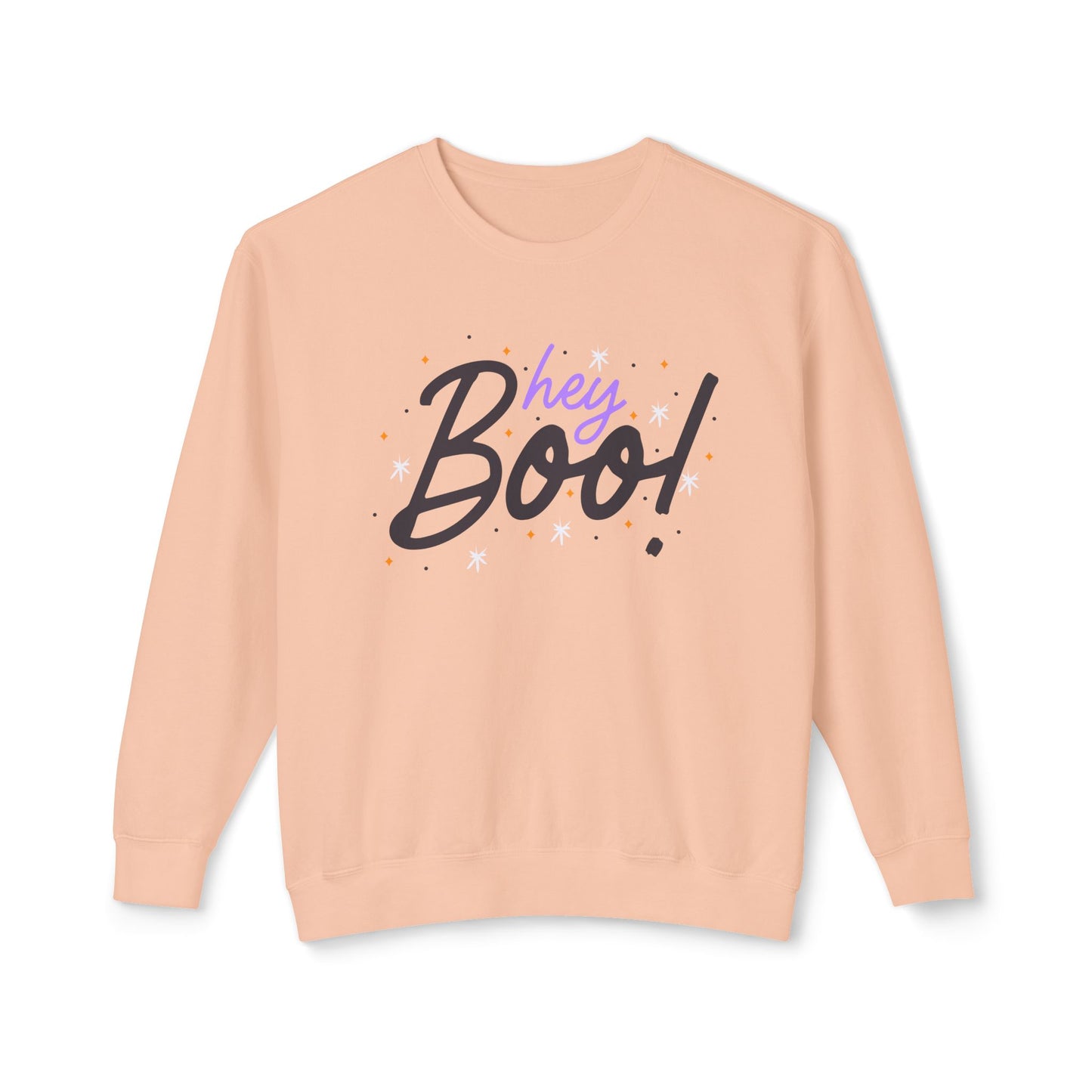 Hey Boo! Unisex Lightweight Crewneck Sweatshirt