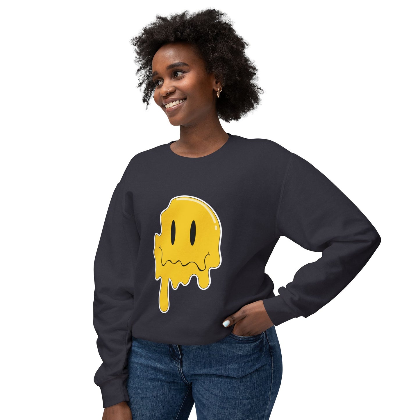 Melting Classic Unisex Lightweight Crewneck Sweatshirt