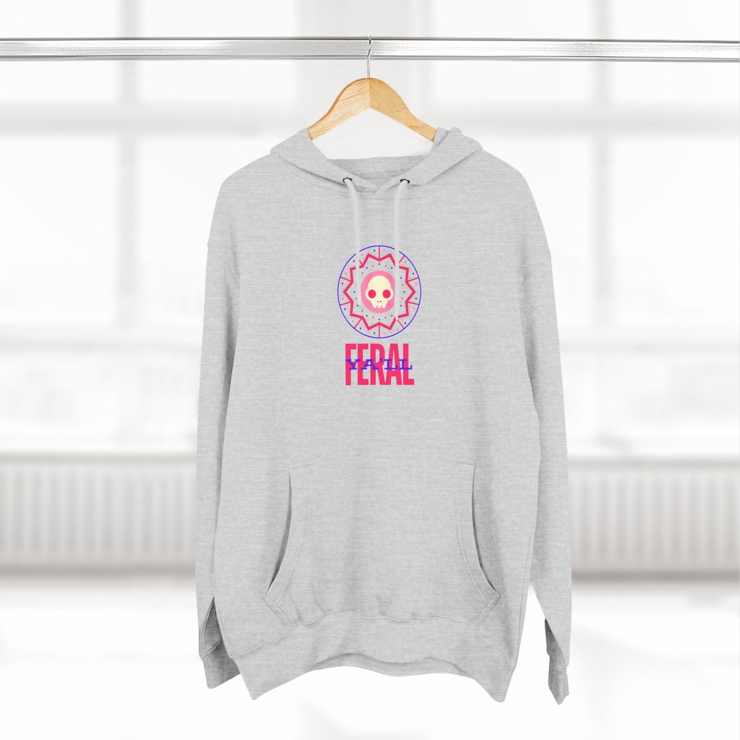 Feral Three-Panel Fleece Hoodie