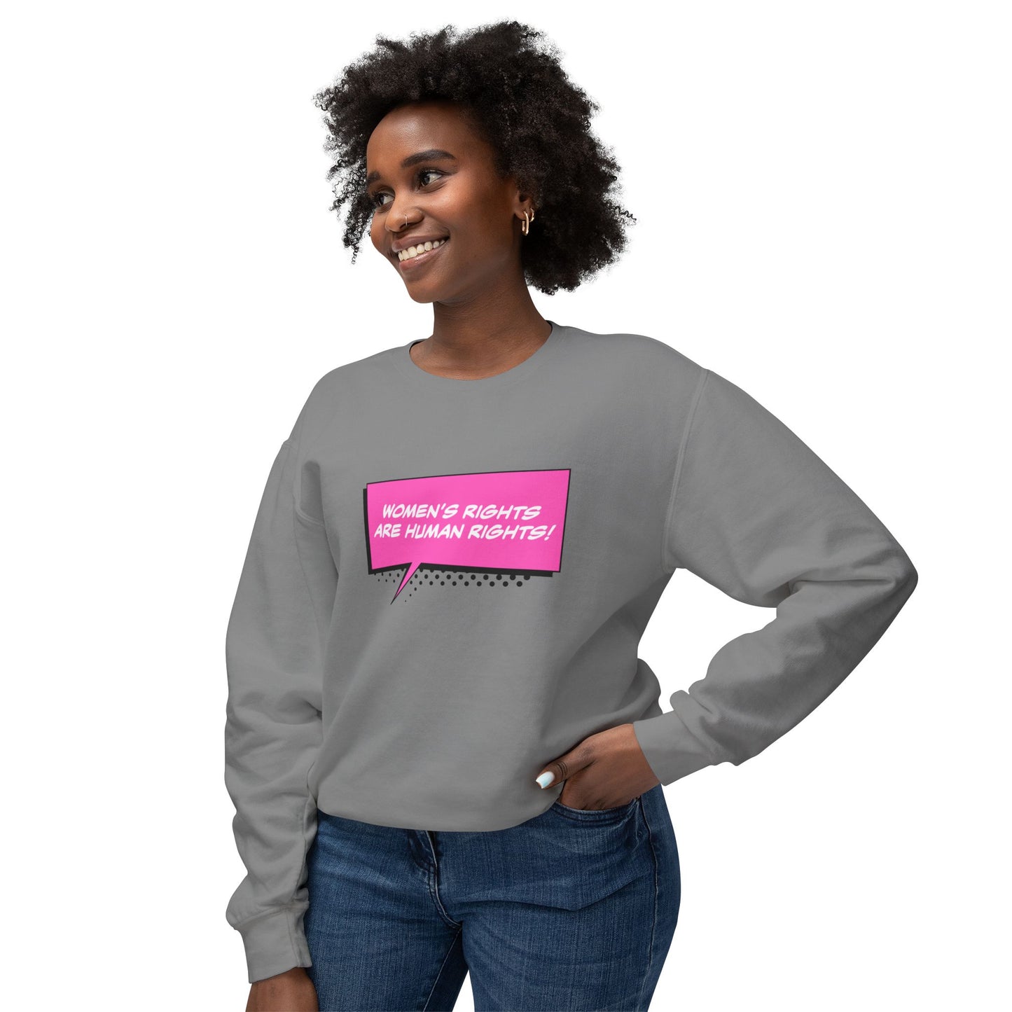 Women’s Rights Human Rights Unisex Lightweight Crewneck Sweatshirt