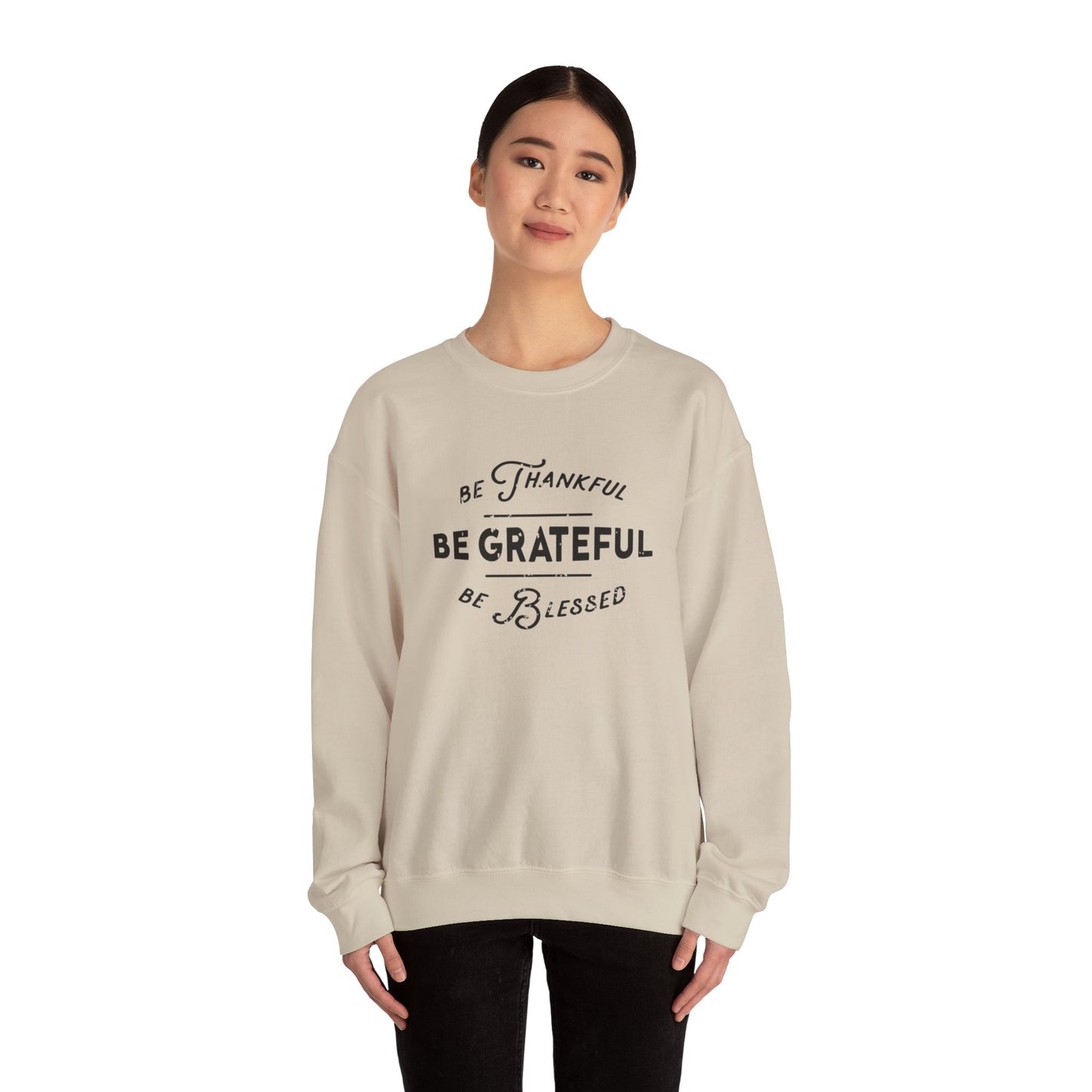 Be Thankful Unisex Heavy Blend™ Crewneck Sweatshirt