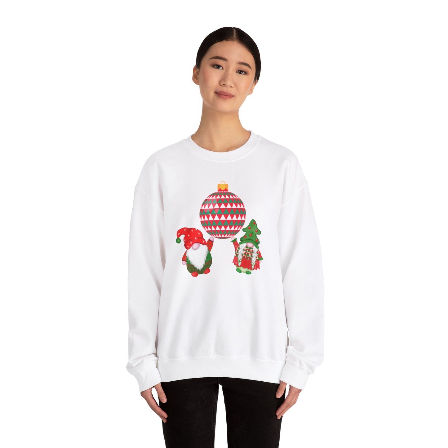 Christmas Gnome Disco Unisex Heavy Blend™ Crewneck Sweatshirt