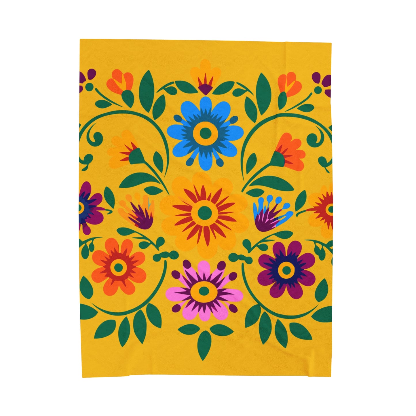 Fiesta Scroll Velveteen Plush Blanket