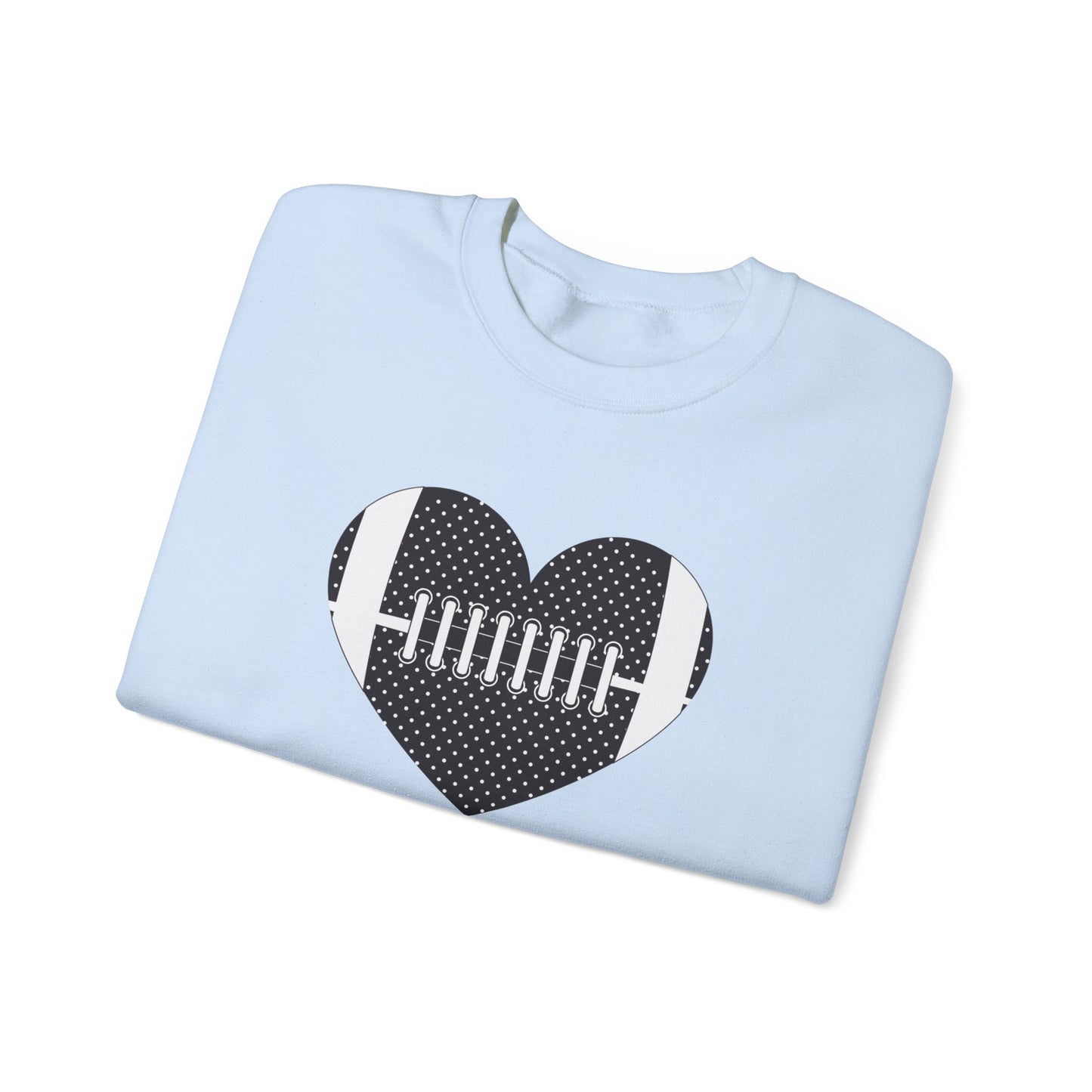 Football Heart Unisex Heavy Blend™ Crewneck Sweatshirt