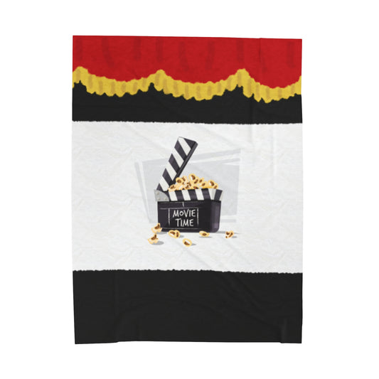 Movie Time Velveteen Plush Blanket