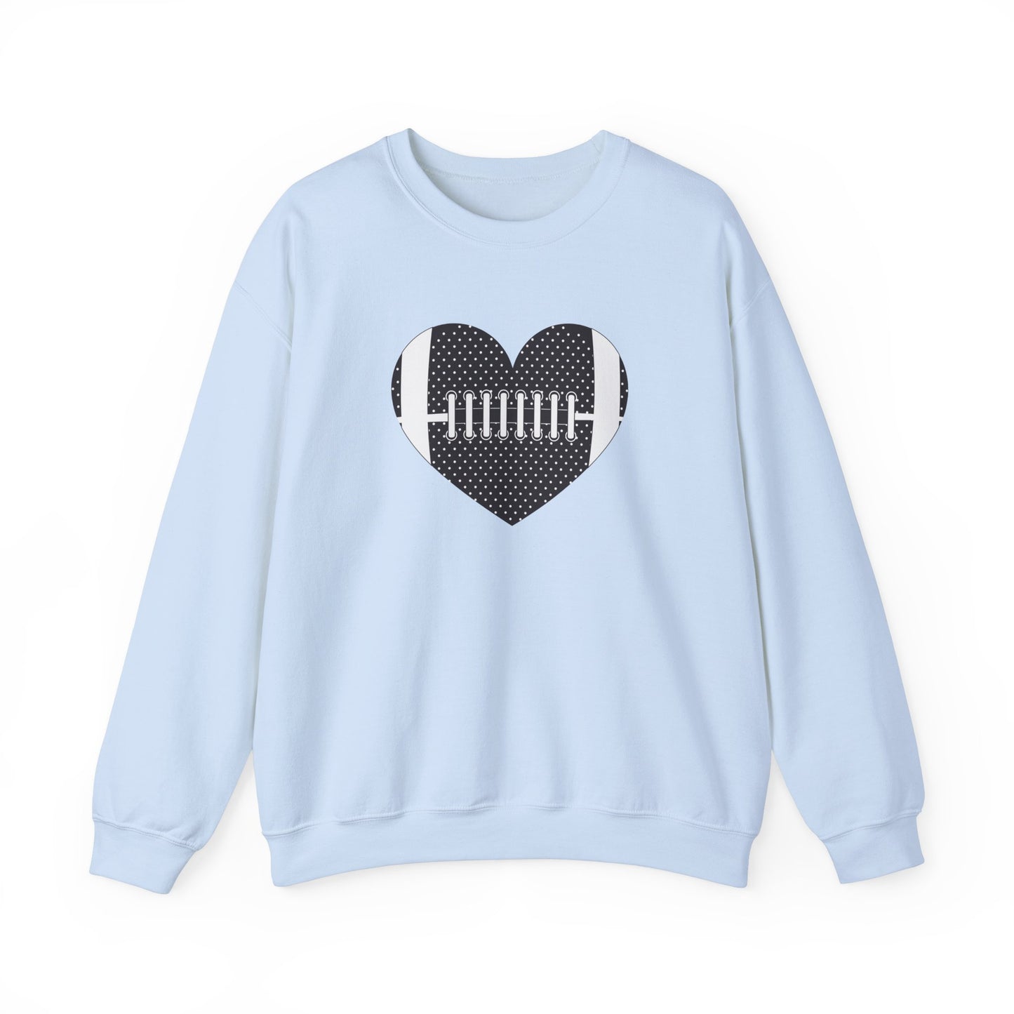 Football Heart Unisex Heavy Blend™ Crewneck Sweatshirt