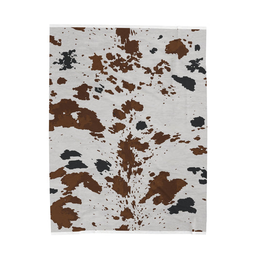 Cowhide Velveteen Plush Blanket