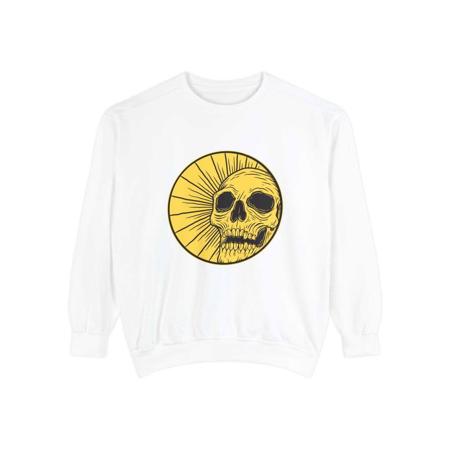 Sonshine Skull Unisex Garment-Dyed Sweatshirt