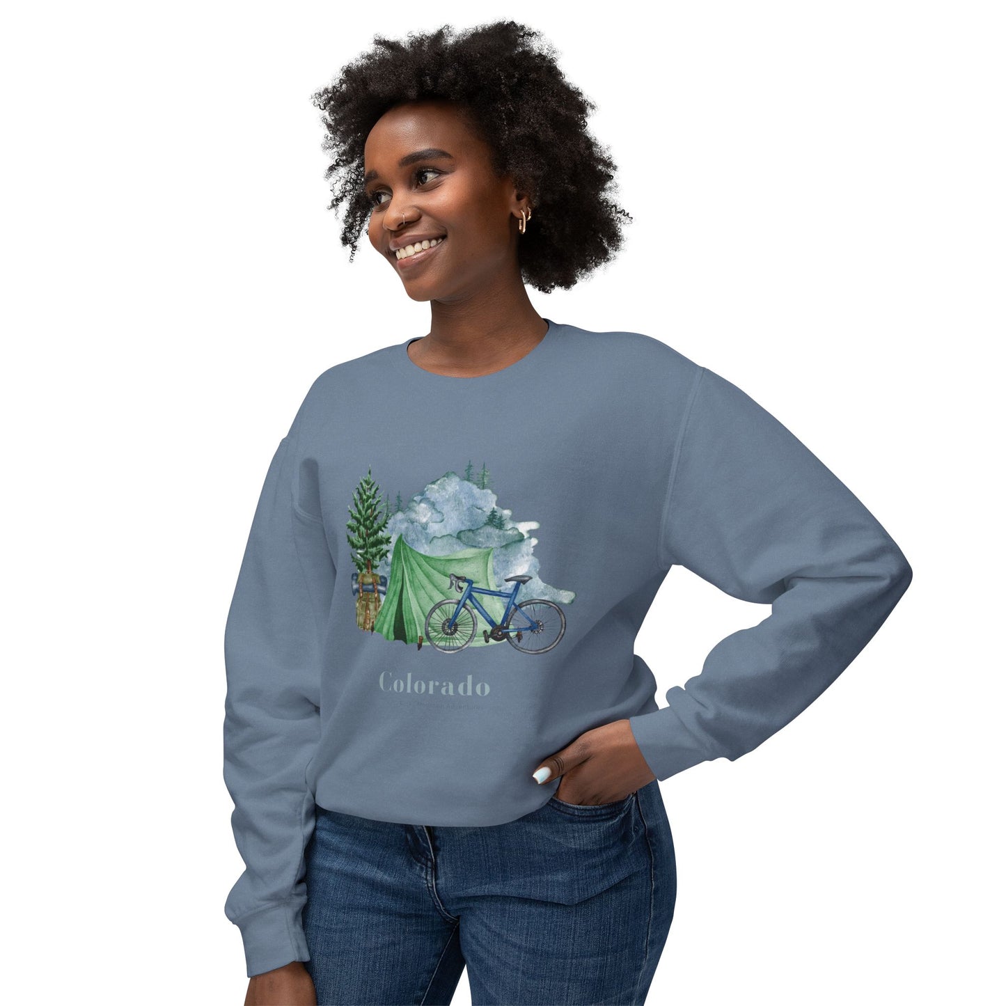 Colorado Camp Unisex Lightweight Crewneck Sweatshirt