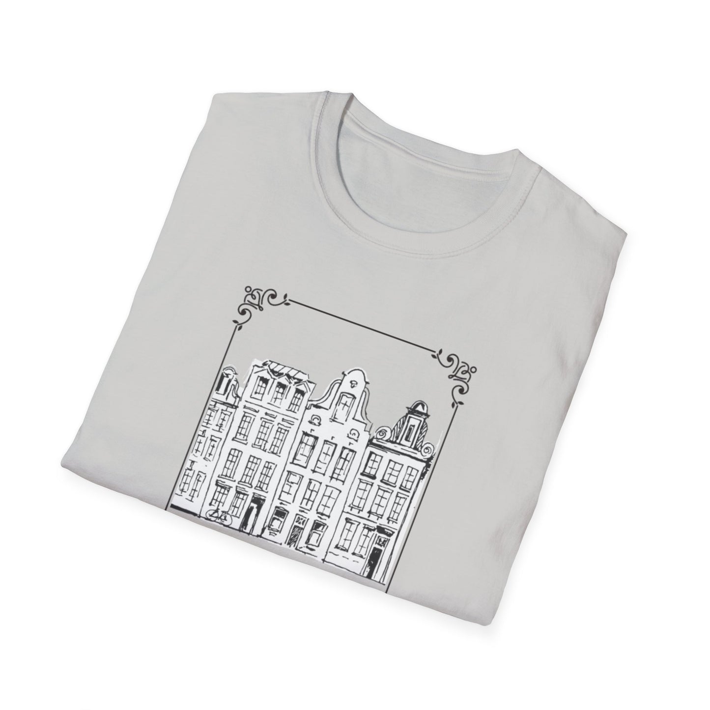 Amsterdam Ink Drawing Unisex Softstyle T-Shirt