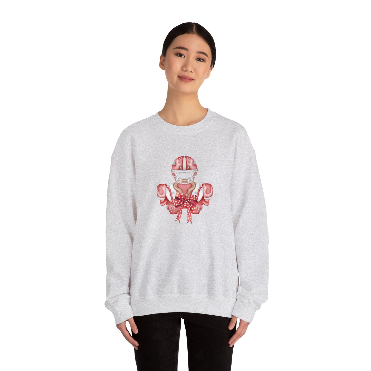 Red Bow Football Gear Unisex Heavy Blend™ Crewneck Sweatshirt