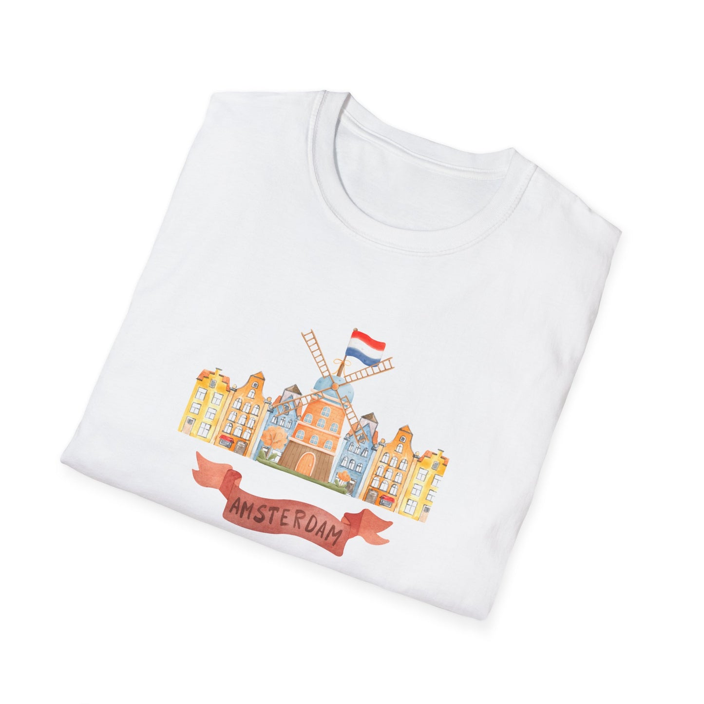 Amsterdam Architecture Unisex Softstyle T-Shirt