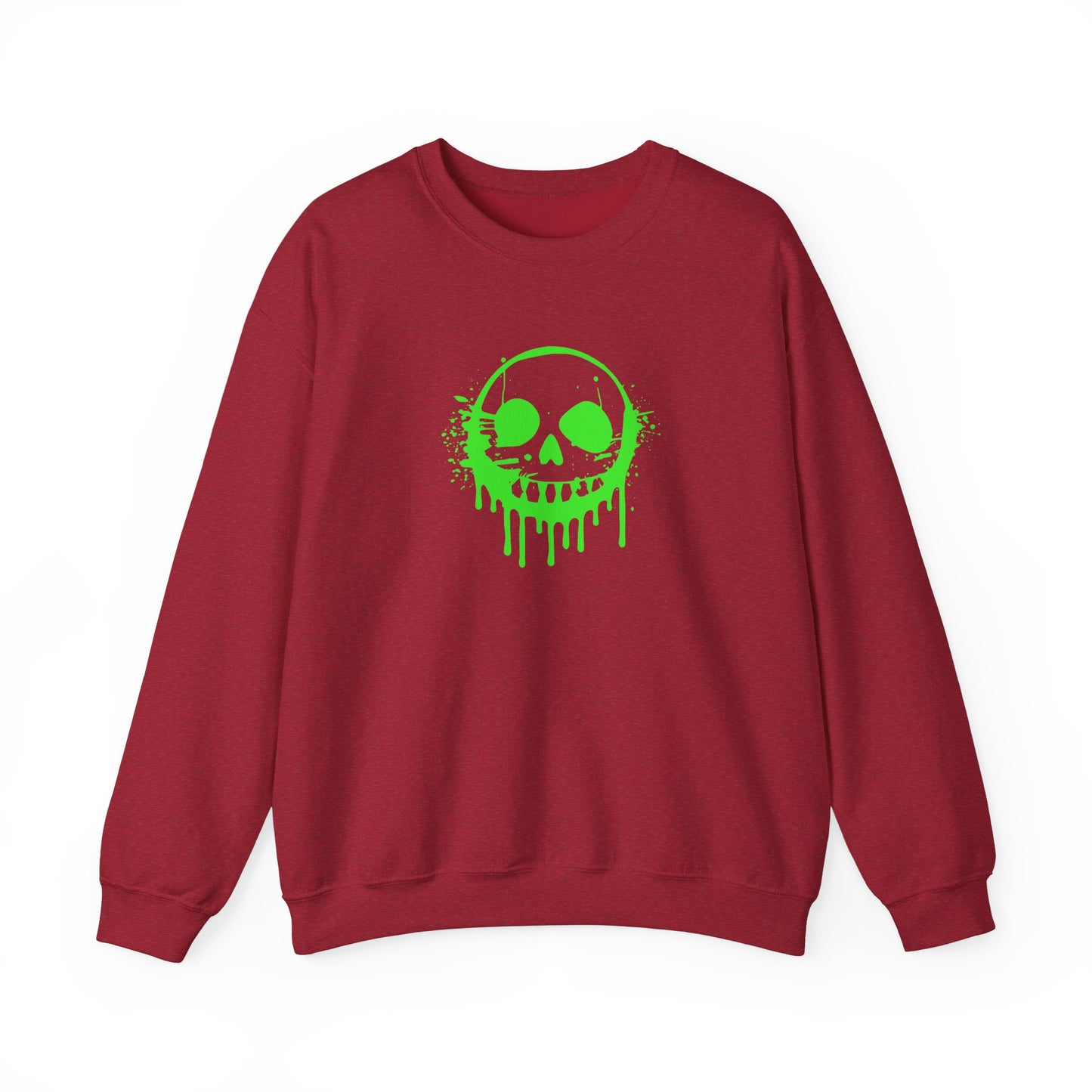 Green Ooze Face Unisex Heavy Blend™ Crewneck Sweatshirt