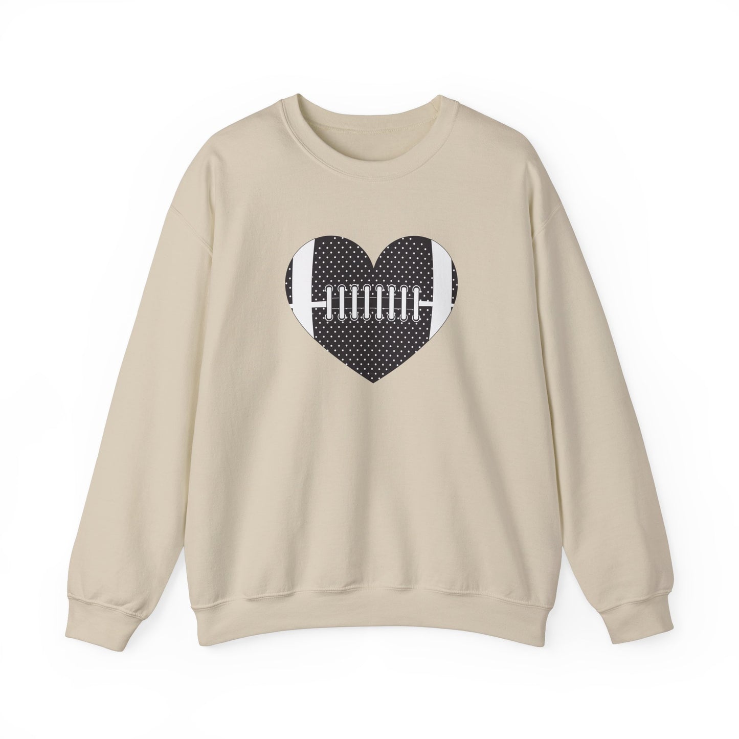 Football Heart Unisex Heavy Blend™ Crewneck Sweatshirt