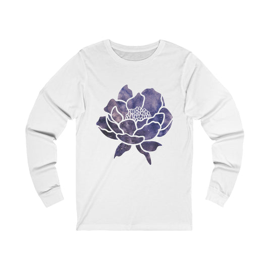 Purple Lotus Unisex Jersey Long Sleeve Tee