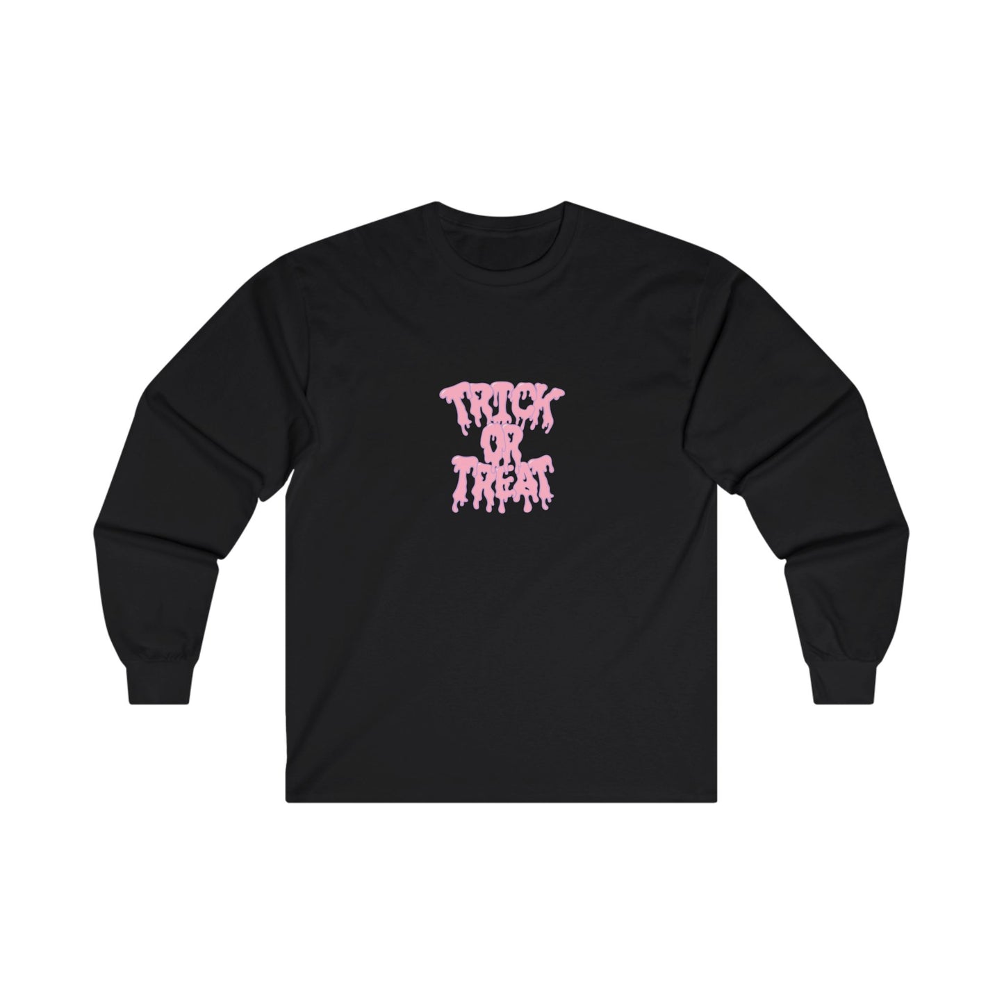 Pink Trick or Treat Ooze Unisex Ultra Cotton Long Sleeve Tee