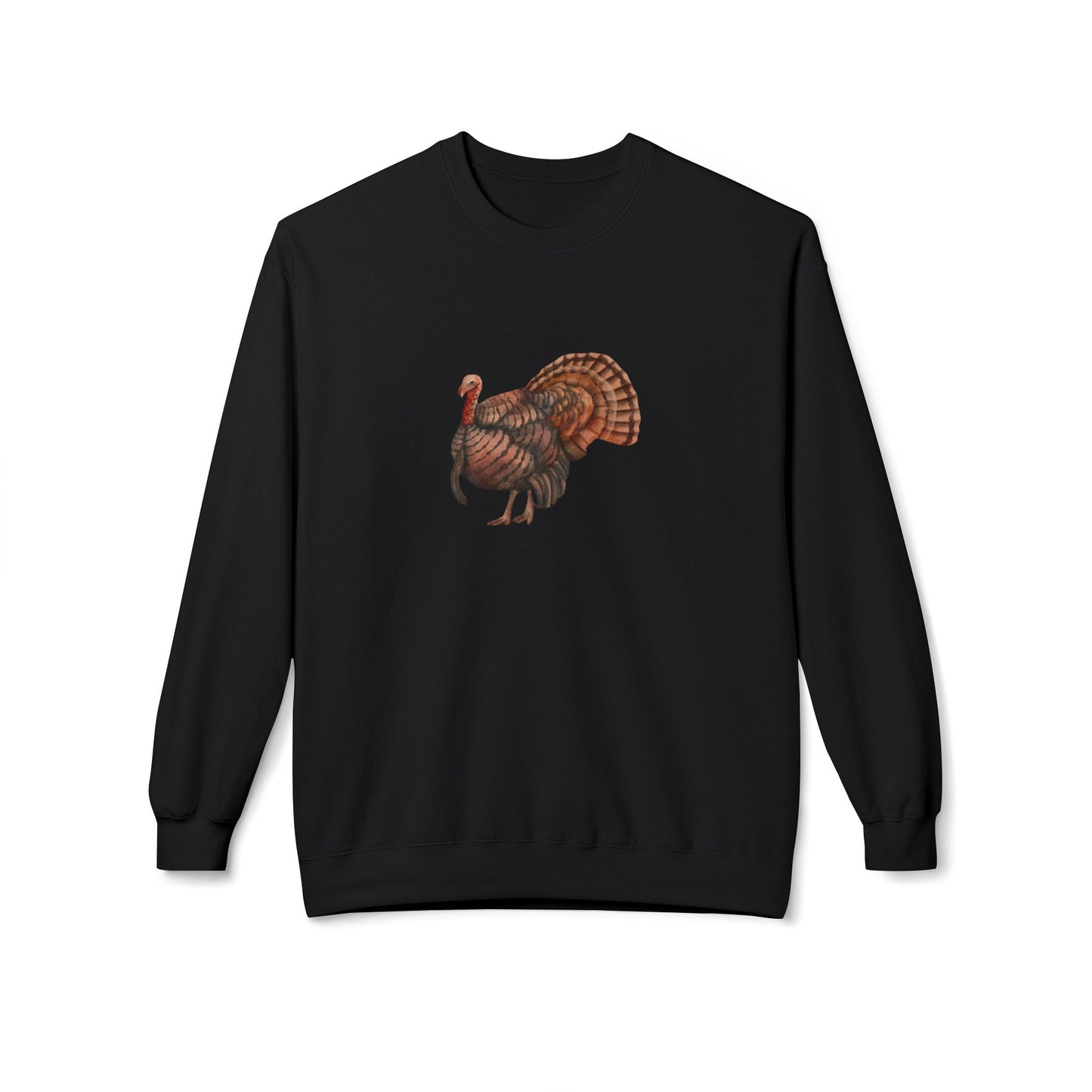 Painted Turkey Unisex Midweight Softstyle Fleece Crewneck Sweatshirt