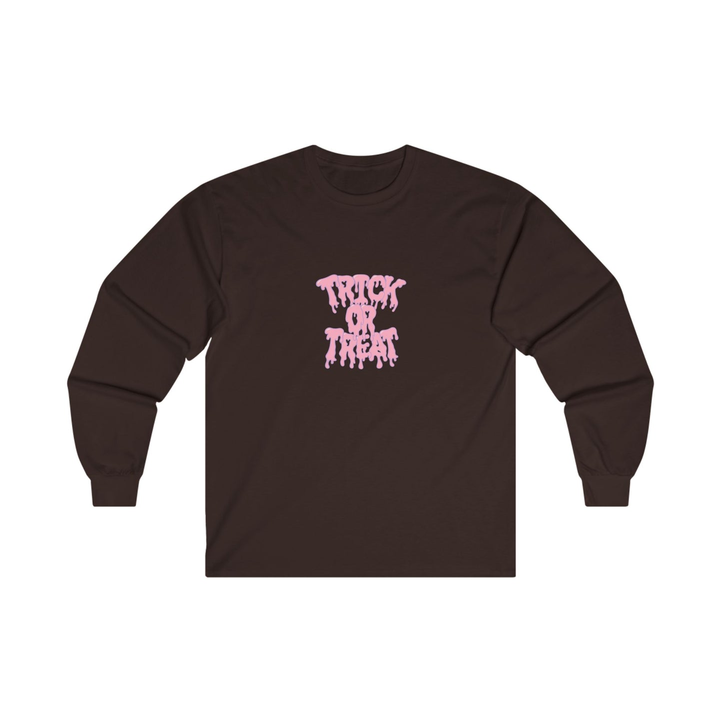 Pink Trick or Treat Ooze Unisex Ultra Cotton Long Sleeve Tee