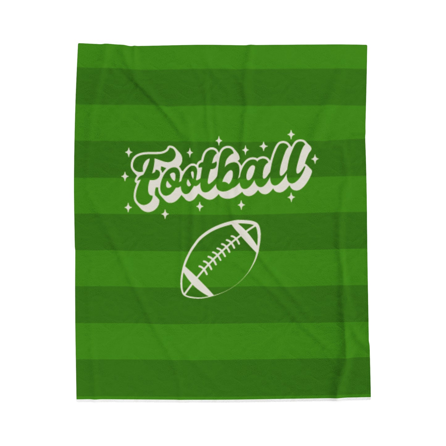 Football Field Velveteen Plush Blanket