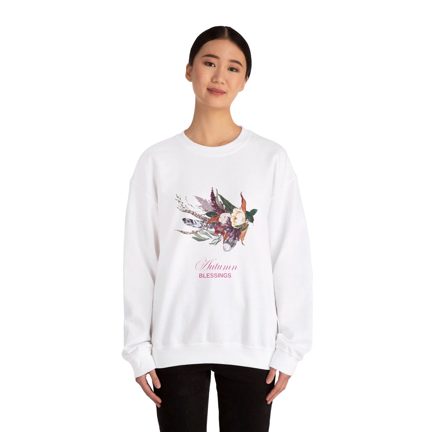 Autumn Blessings Unisex Heavy Blend™ Crewneck Sweatshirt