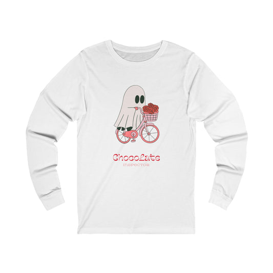 Chocolate Inspector Bicycle Ghost Unisex Jersey Long Sleeve Tee