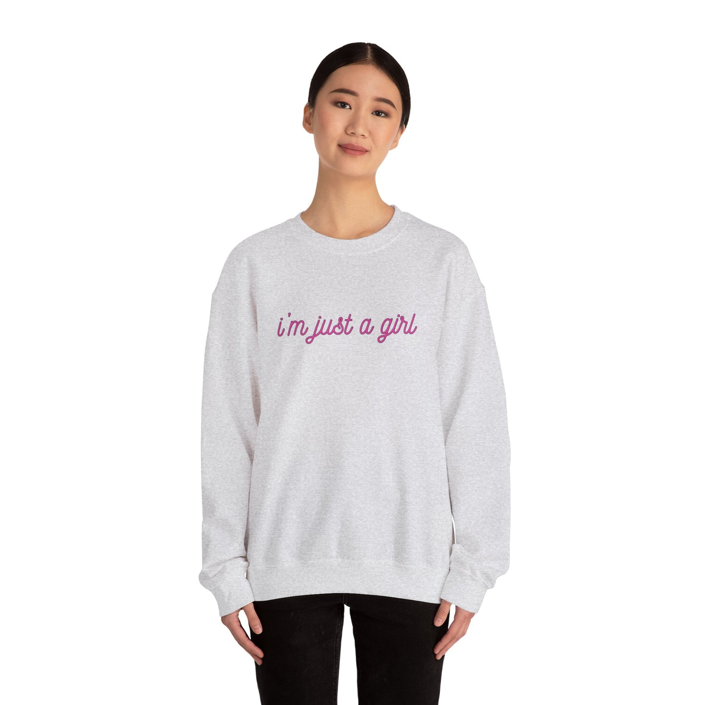 Just a Girl Unisex Heavy Blend™ Crewneck Sweatshirt