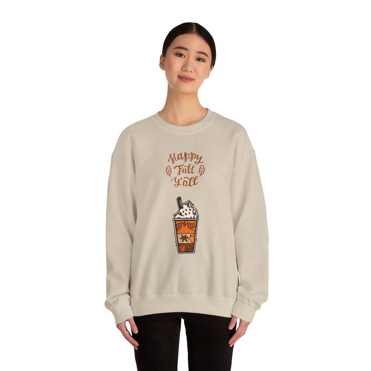 Happy Fall Y’all Unisex Heavy Blend™ Crewneck Sweatshirt