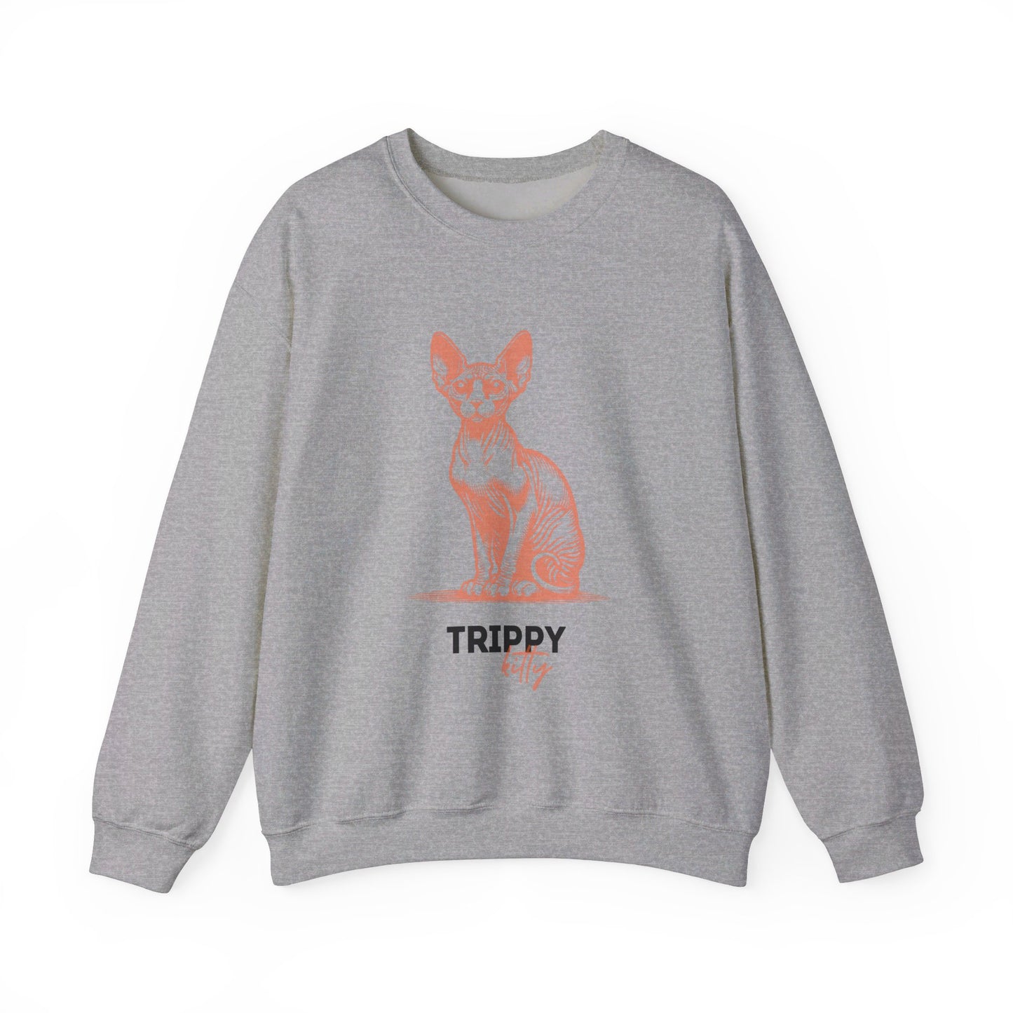 Trippy Kitty Unisex Heavy Blend™ Crewneck Sweatshirt