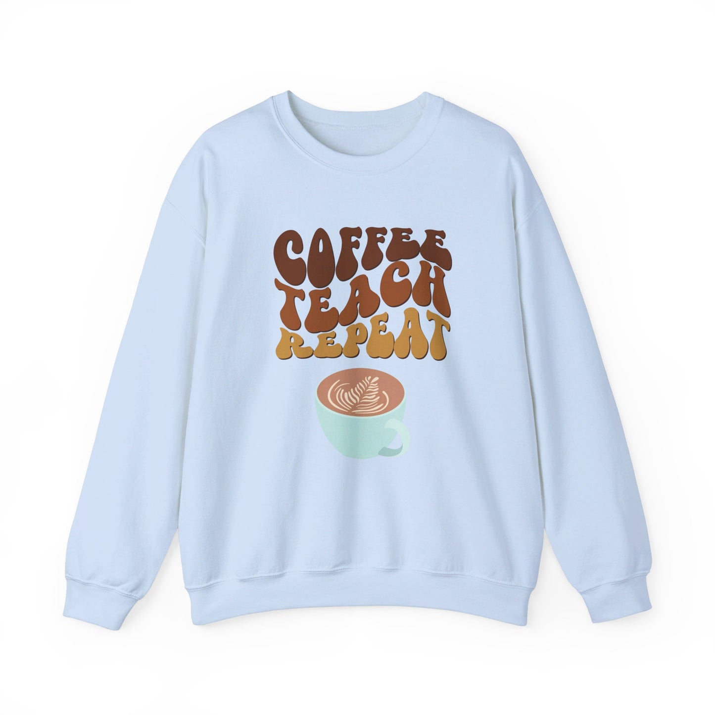 Coffee Teach Repeat Unisex Heavy Blend™ Crewneck Sweatshirt