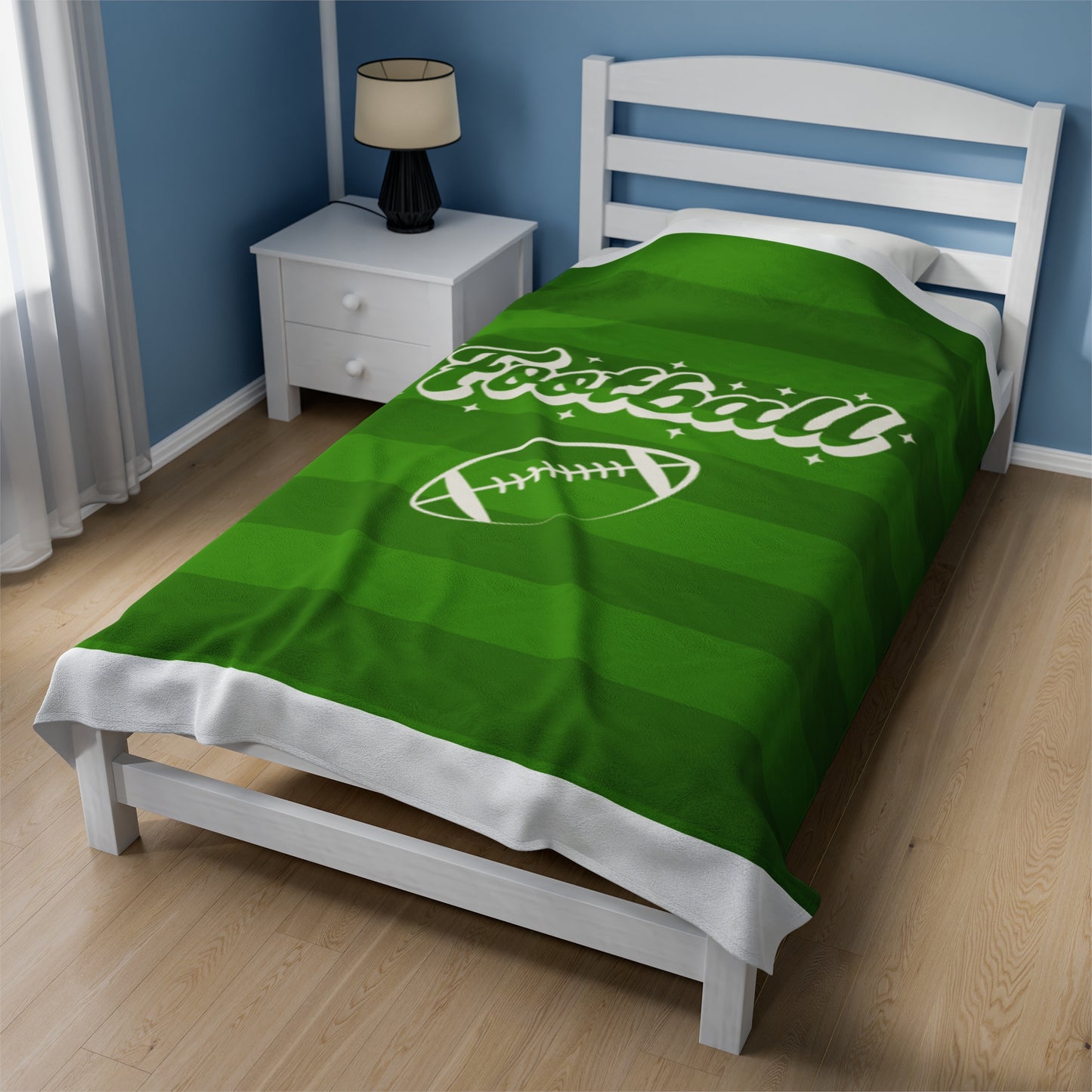 Football Field Velveteen Plush Blanket