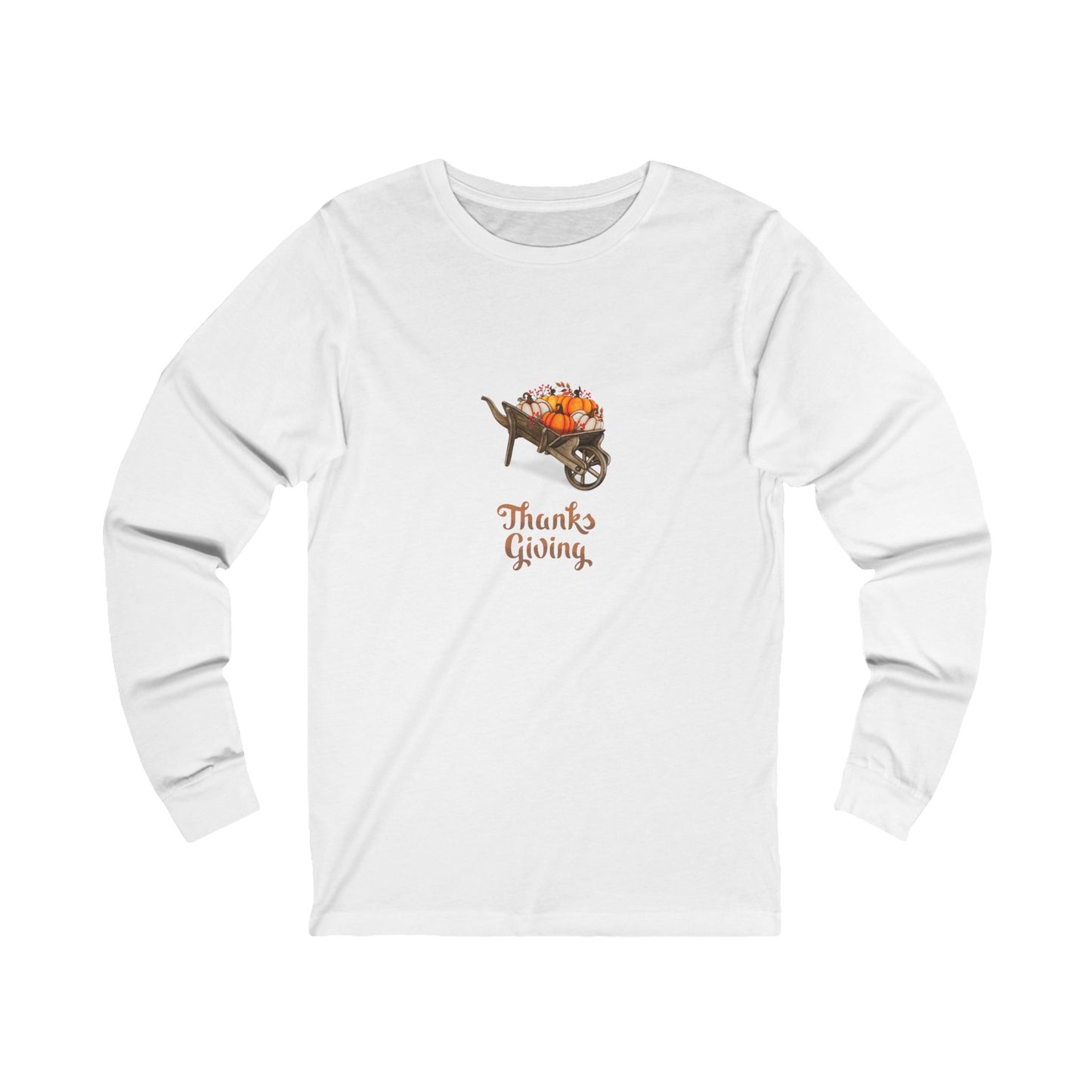 Pumpkin Wheelbarrow TG Unisex Jersey Long Sleeve Tee