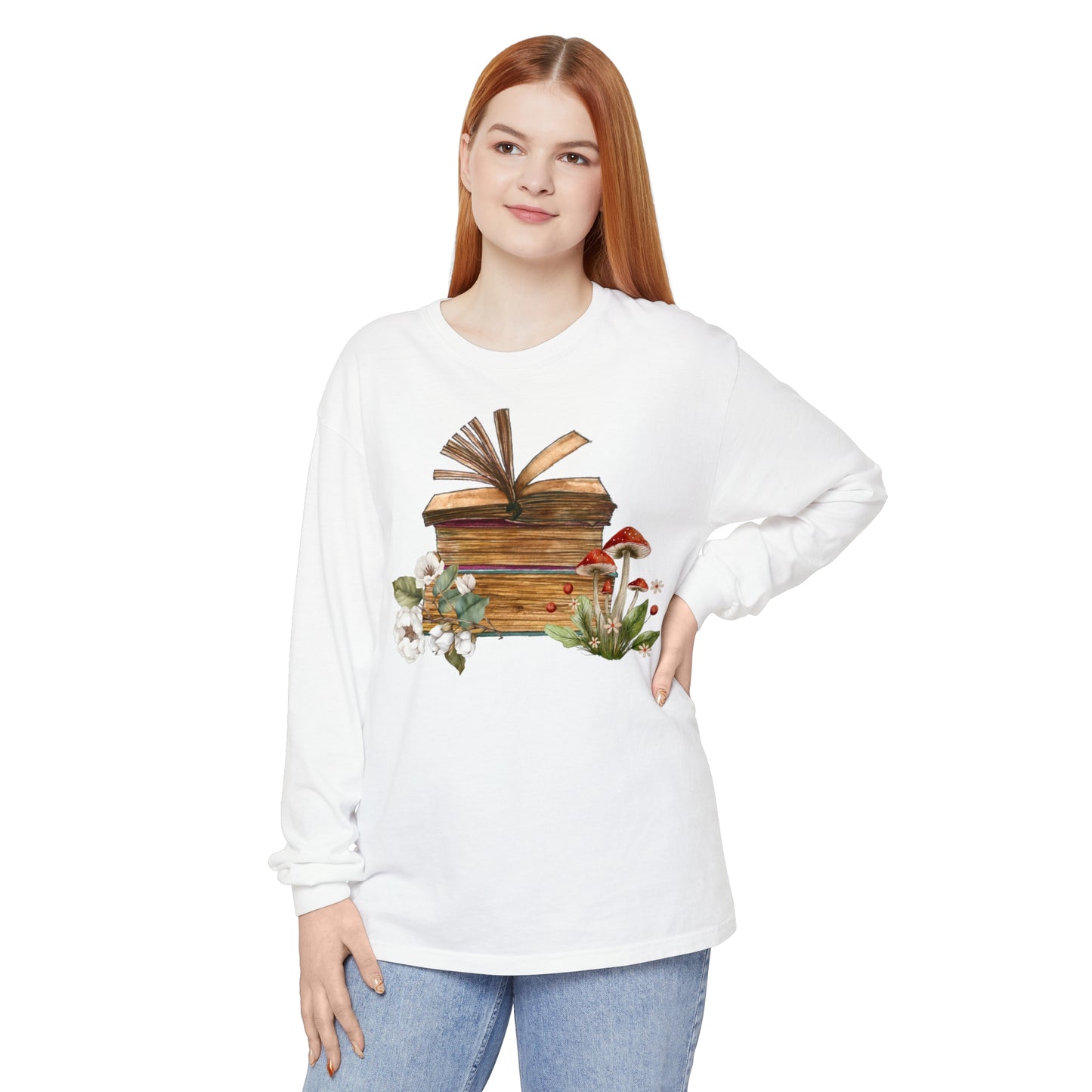 Vintage Books Unisex Garment-dyed Long Sleeve T-Shirt