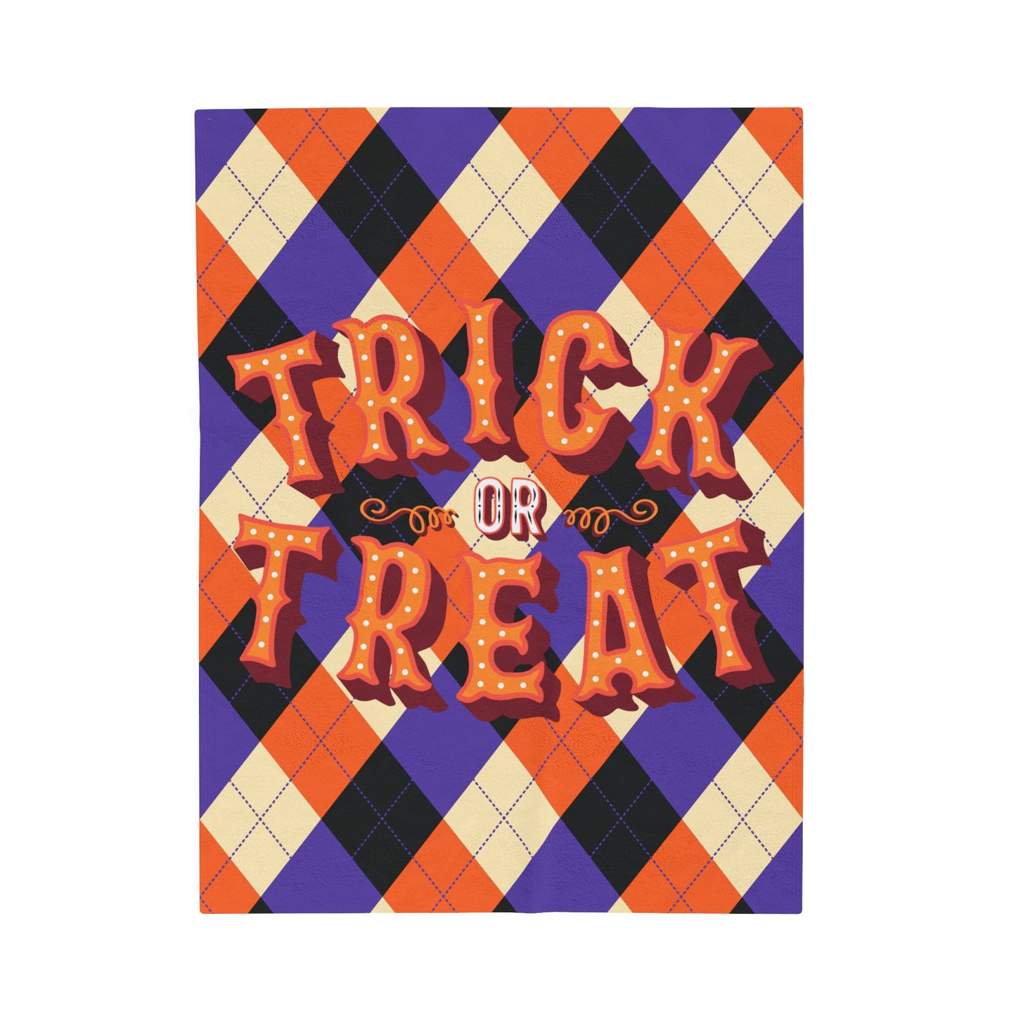 Trick or Treat Velveteen Plush Blanket