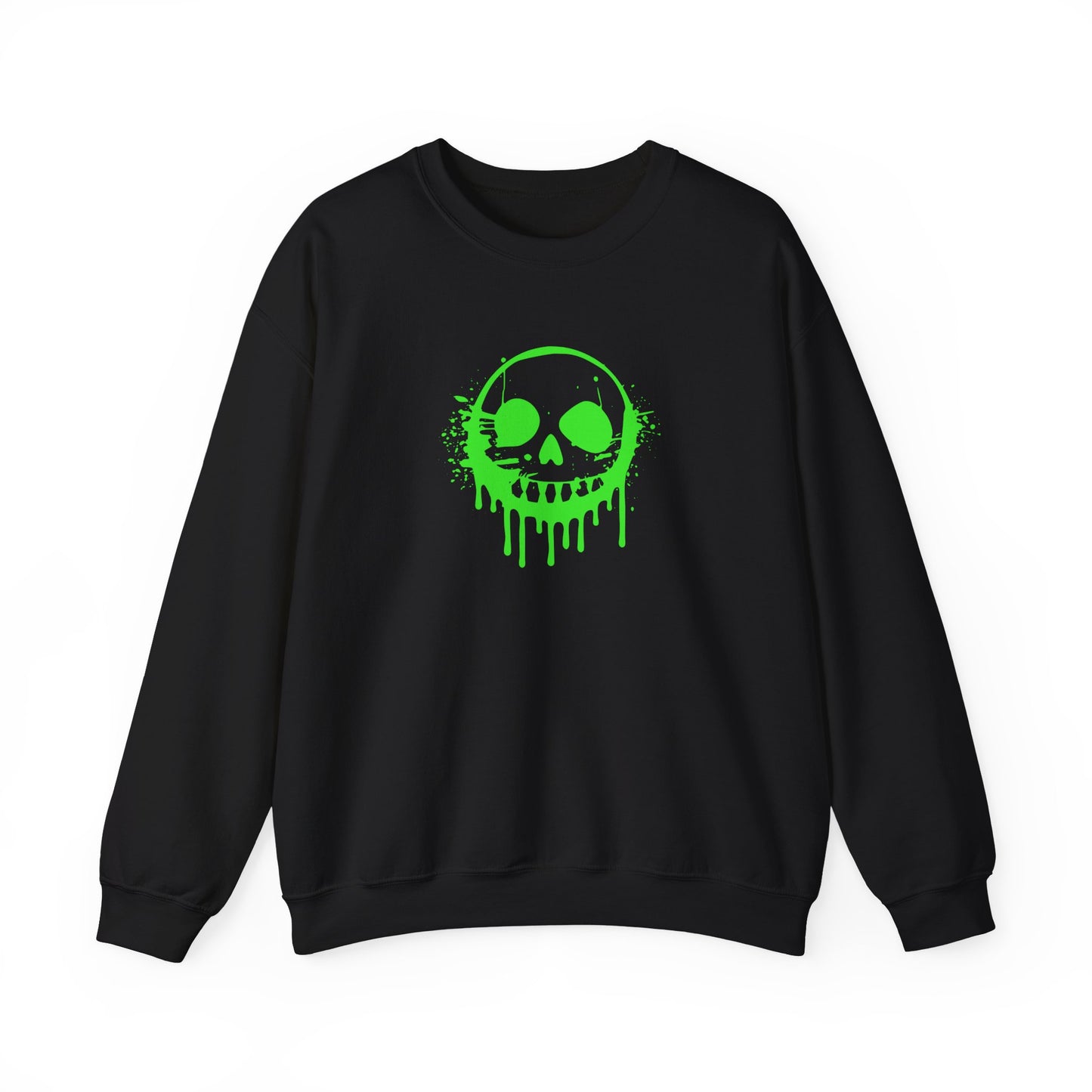 Green Ooze Face Unisex Heavy Blend™ Crewneck Sweatshirt