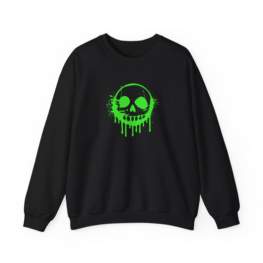 Green Ooze Face Unisex Heavy Blend™ Crewneck Sweatshirt