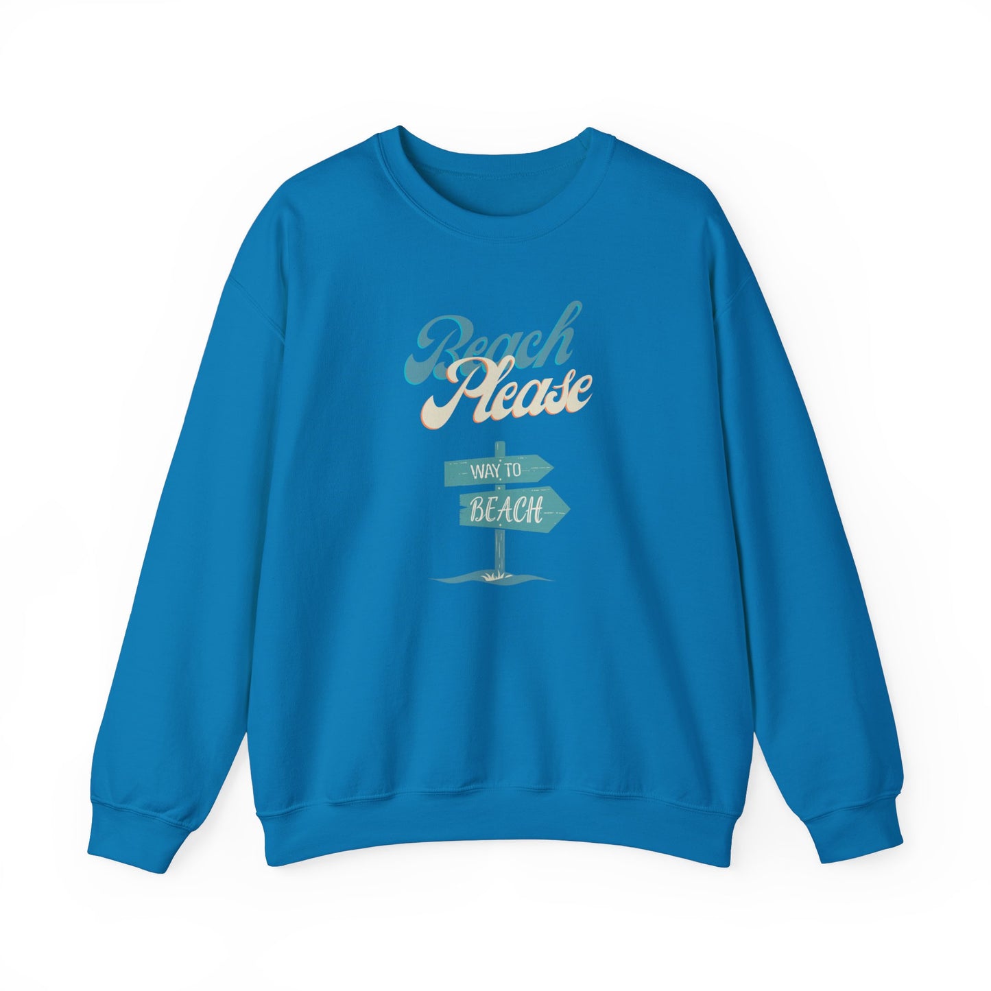 Beach Please Unisex Heavy Blend™ Crewneck Sweatshirt