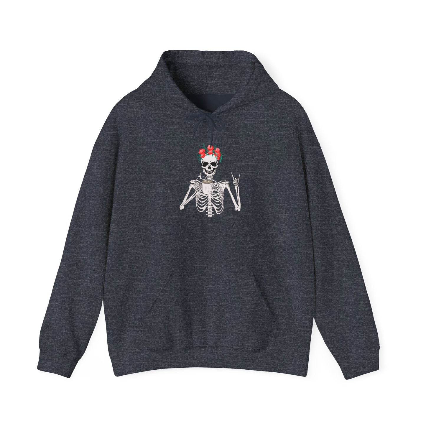 Frida Bones Coffee Unisex Heavy Blend™ Hooded Sweatshirt