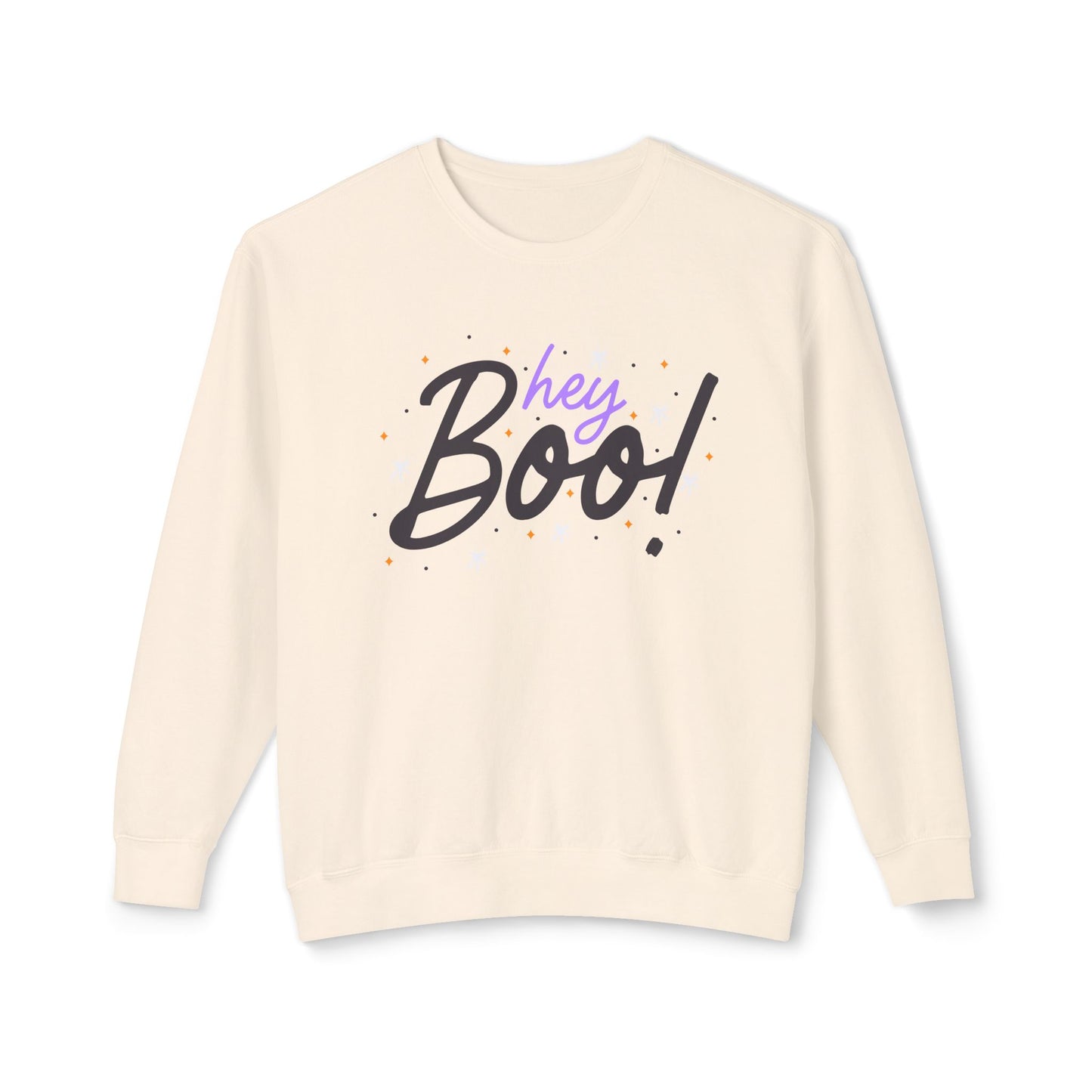 Hey Boo! Unisex Lightweight Crewneck Sweatshirt