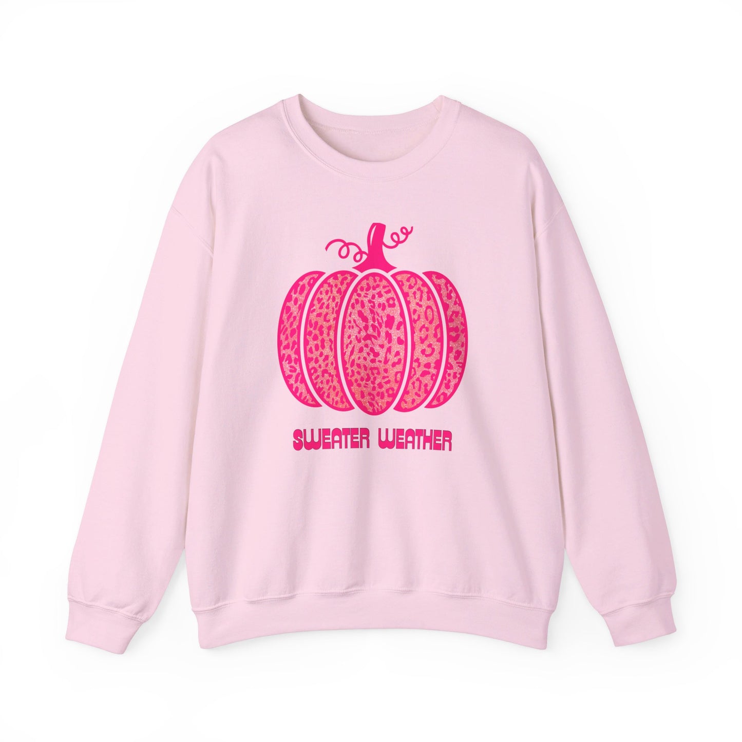 Pink Sweater Weather Unisex Heavy Blend™ Crewneck Sweatshirt