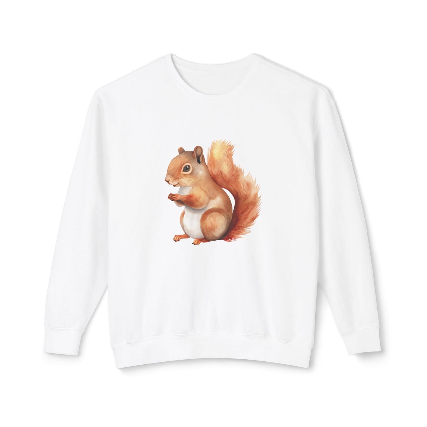 Squirrel Unisex Lightweight Crewneck Sweatshirt