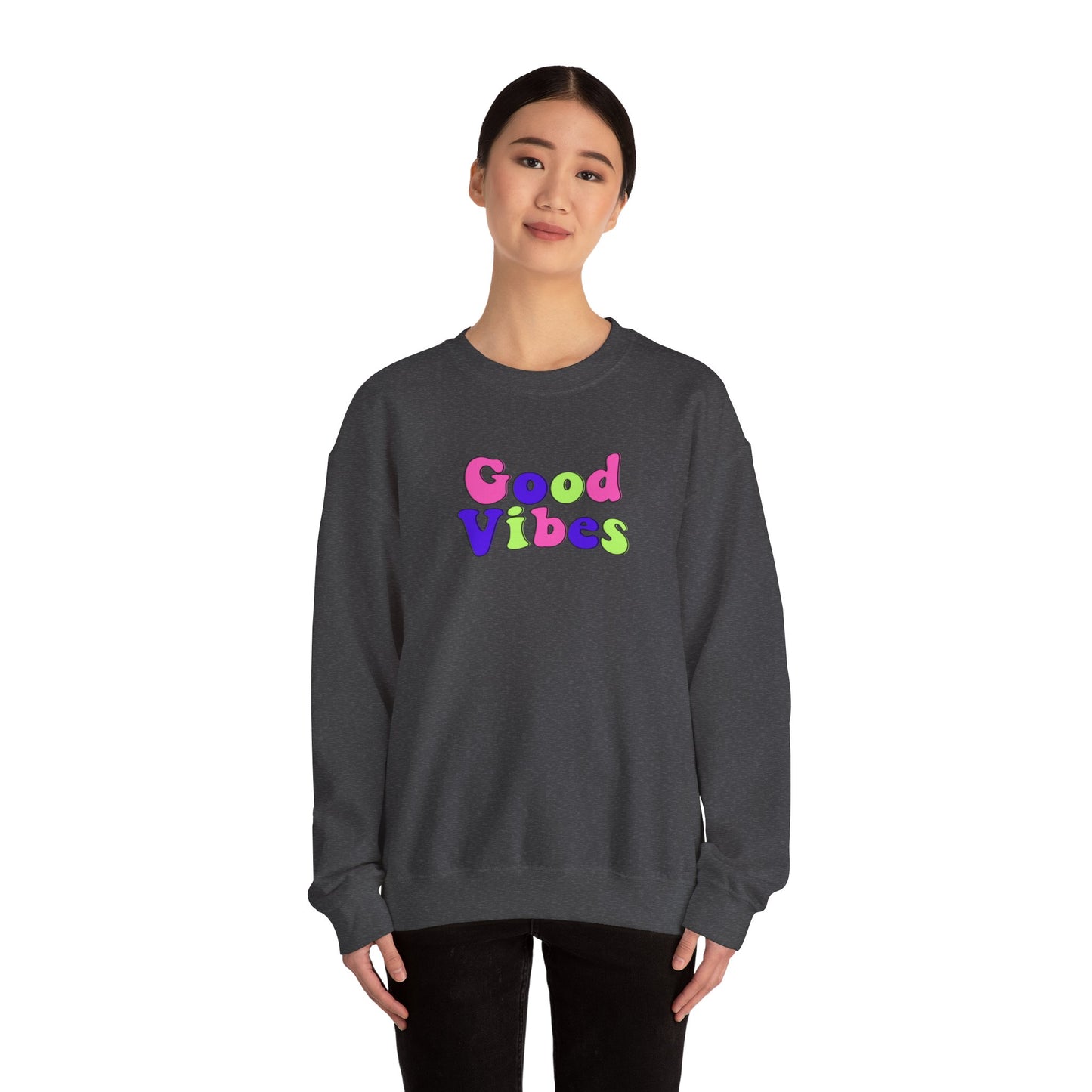 Good Vibes Unisex Heavy Blend™ Crewneck Sweatshirt