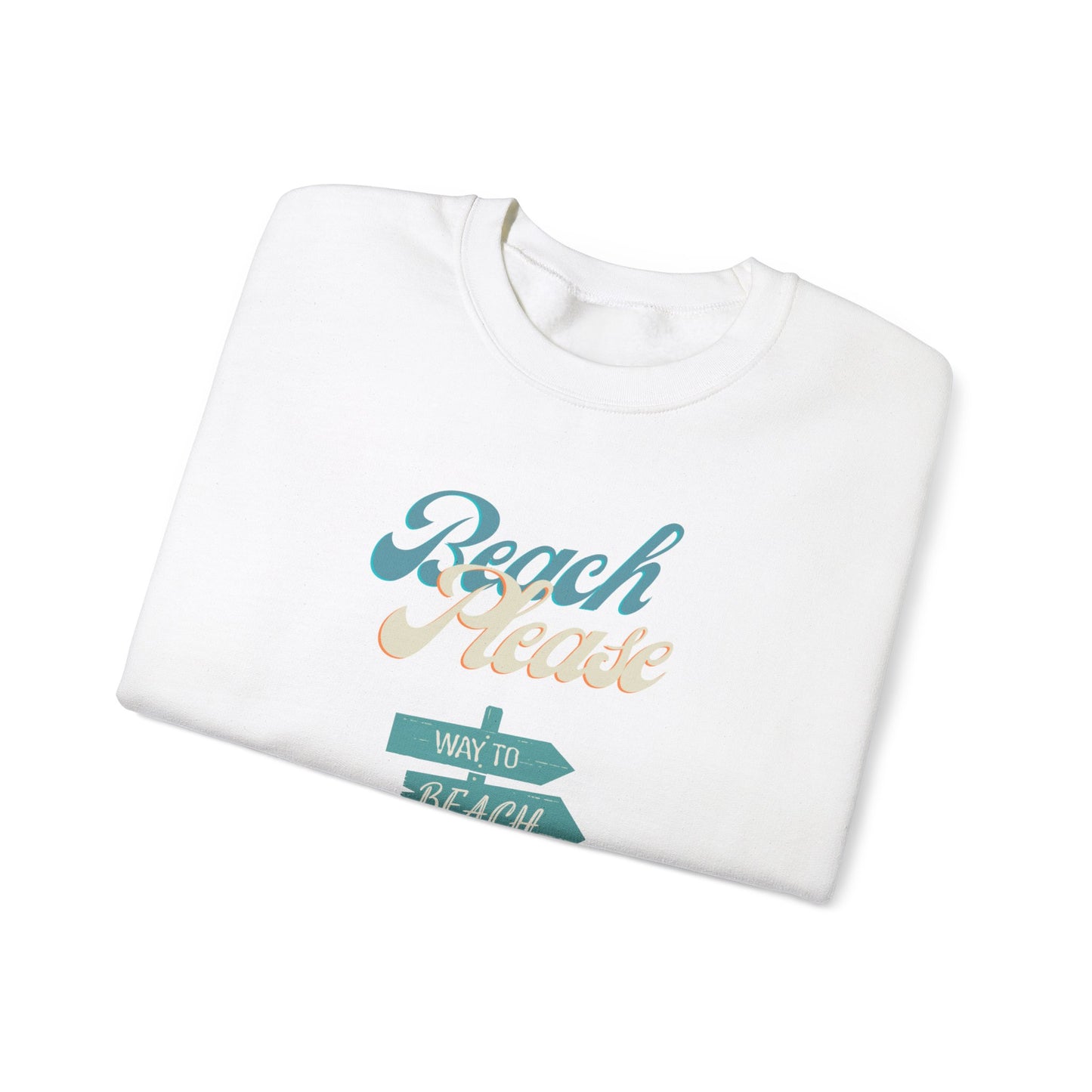 Beach Please Unisex Heavy Blend™ Crewneck Sweatshirt