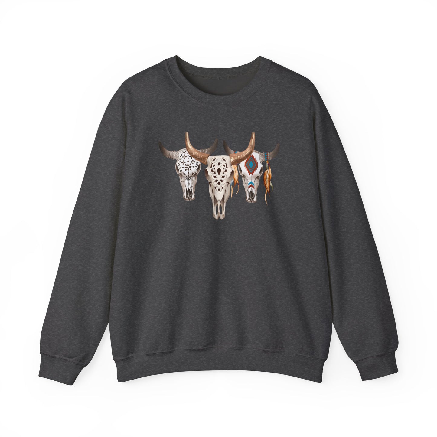 Bull Headed Trio Unisex Heavy Blend™ Crewneck Sweatshirt