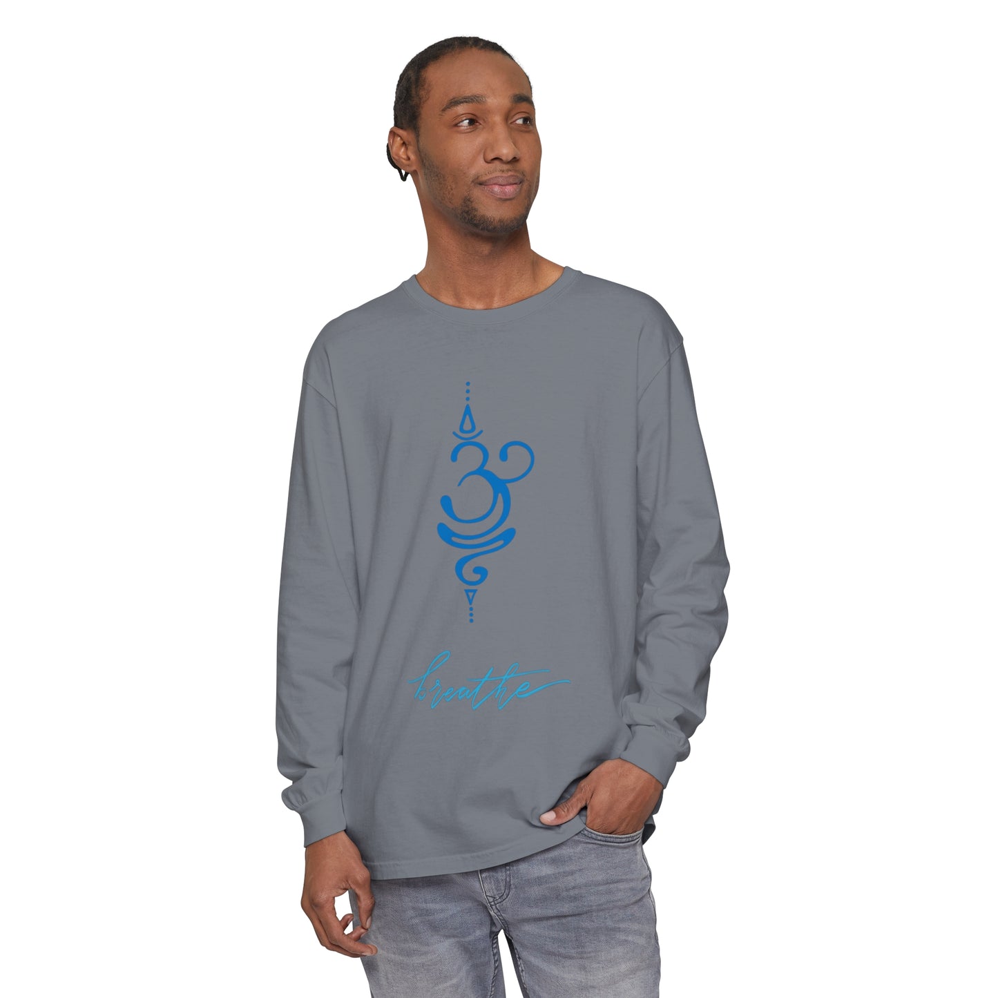 Breathe Unisex Garment-dyed Long Sleeve T-Shirt